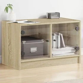 TV-Schrank mit Glastüren Sonoma-Eiche 68x37x42 cm von , TV-Möbel - Ref: Foro24-836359, Preis: 37,84 €, Rabatt: %