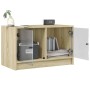 TV-Schrank mit Glastüren Sonoma-Eiche 68x37x42 cm von , TV-Möbel - Ref: Foro24-836359, Preis: 38,18 €, Rabatt: %