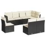 8-piece garden sofa set and black synthetic rattan cushions by , Garden sets - Ref: Foro24-3217756, Price: 468,91 €, Discount: %