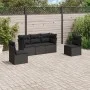 5-piece garden furniture set and black synthetic rattan cushions by , Garden sets - Ref: Foro24-3249184, Price: 306,40 €, Dis...