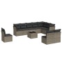11-piece garden sofa set and gray synthetic rattan cushions by , Garden sets - Ref: Foro24-3217810, Price: 619,96 €, Discount: %