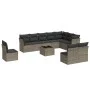 11-piece garden sofa set and gray synthetic rattan cushions by , Garden sets - Ref: Foro24-3217810, Price: 610,17 €, Discount: %