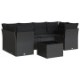 7-piece garden dining set and black synthetic rattan cushions by , Garden sets - Ref: Foro24-3249104, Price: 490,18 €, Discou...