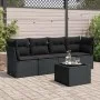5-piece garden furniture set and black synthetic rattan cushions by , Garden sets - Ref: Foro24-3249074, Price: 321,86 €, Dis...
