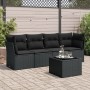 5-teiliges Gartenmöbel-Set und schwarze synthetische Rattankissen von , Gartensets - Ref: Foro24-3249074, Preis: 329,19 €, Ra...
