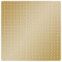 Cabezal ducha efecto lluvia acero inox cuadrado dorado 50x50 cm