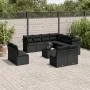 Garden sofa set 12 pieces with black synthetic rattan cushions by , Garden sets - Ref: Foro24-3217825, Price: 721,87 €, Disco...