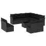 Garden sofa set 12 pieces with black synthetic rattan cushions by , Garden sets - Ref: Foro24-3217825, Price: 721,87 €, Disco...