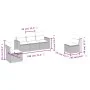 5-piece garden furniture set and black synthetic rattan cushions by , Modular outdoor sofas - Ref: Foro24-3251122, Price: 326...