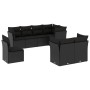 8-piece garden sofa set and black synthetic rattan cushions by , Garden sets - Ref: Foro24-3249764, Price: 557,79 €, Discount: %