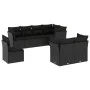 8-piece garden sofa set and black synthetic rattan cushions by , Garden sets - Ref: Foro24-3249764, Price: 540,08 €, Discount: %