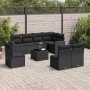 8-piece garden sofa set and black synthetic rattan cushions by , Modular outdoor sofas - Ref: Foro24-3251412, Price: 566,55 €...