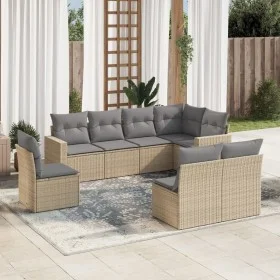 Garden sofa set with beige cushions 8 pcs PE rattan by , Modular outdoor sofas - Ref: Foro24-3251406, Price: 533,84 €, Discou...