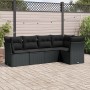 5-teiliges Gartenmöbel-Set und schwarze synthetische Rattankissen von , Gartensets - Ref: Foro24-3249434, Preis: 356,57 €, Ra...