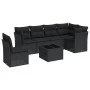 7-teiliges Garten-Essset und schwarze Kissen aus synthetischem Rattan von , Gartensets - Ref: Foro24-3249544, Preis: 437,81 €...