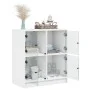 Auxiliary cabinet with white glass doors 68x37x75.5 cm by , Sideboards - Ref: Foro24-836378, Price: 66,65 €, Discount: %