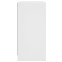 Armario auxiliar con puertas de vidrio blanco 68x37x75,5 cm