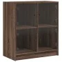 Zusatzgarderobe mit eichenbraunen Glastüren 68x37x75,5 cm von , Sideboards - Ref: Foro24-836384, Preis: 77,82 €, Rabatt: %