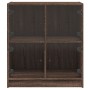 Zusatzgarderobe mit eichenbraunen Glastüren 68x37x75,5 cm von , Sideboards - Ref: Foro24-836384, Preis: 78,76 €, Rabatt: %