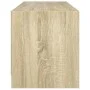 TV cabinet with glass doors Sonoma oak 102x37x42 cm by , TV Furniture - Ref: Foro24-836373, Price: 62,73 €, Discount: %