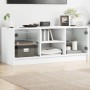 TV-Schrank mit weißen Glastüren 102x37x42 cm von , TV-Möbel - Ref: Foro24-836371, Preis: 48,38 €, Rabatt: %
