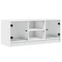 TV-Schrank mit weißen Glastüren 102x37x42 cm von , TV-Möbel - Ref: Foro24-836371, Preis: 48,24 €, Rabatt: %