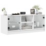 TV-Schrank mit weißen Glastüren 102x37x42 cm von , TV-Möbel - Ref: Foro24-836371, Preis: 48,38 €, Rabatt: %