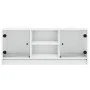 TV-Schrank mit weißen Glastüren 102x37x42 cm von , TV-Möbel - Ref: Foro24-836371, Preis: 48,24 €, Rabatt: %