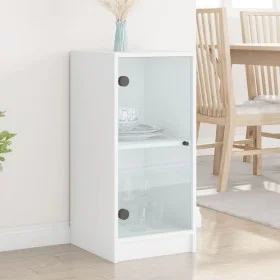 Beistellschrank mit weißen Glastüren 35x37x75,5 cm von , Sideboards - Ref: Foro24-836399, Preis: 51,05 €, Rabatt: %
