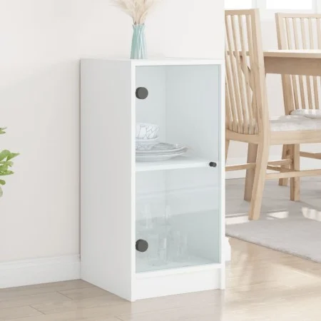 Auxiliary cabinet with white glass doors 35x37x75.5 cm by , Sideboards - Ref: Foro24-836399, Price: 51,05 €, Discount: %