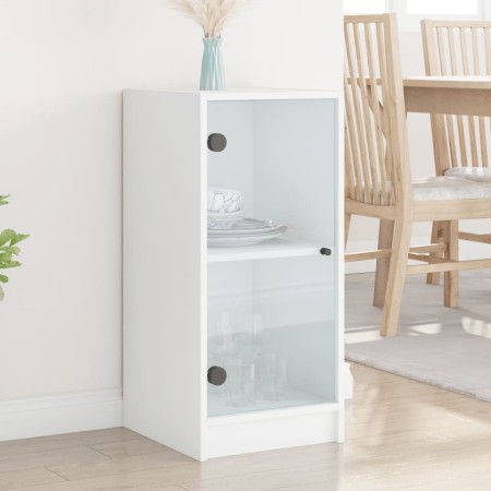Beistellschrank mit weißen Glastüren 35x37x75,5 cm von , Sideboards - Ref: Foro24-836399, Preis: 53,86 €, Rabatt: %