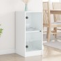 Beistellschrank mit weißen Glastüren 35x37x75,5 cm von , Sideboards - Ref: Foro24-836399, Preis: 53,86 €, Rabatt: %