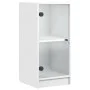 Beistellschrank mit weißen Glastüren 35x37x75,5 cm von , Sideboards - Ref: Foro24-836399, Preis: 51,05 €, Rabatt: %