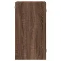 Wandschrank Eiche braun Glastüren 35x37x68,5 cm von , Schließfächer und Lagerschränke - Ref: Foro24-836482, Preis: 50,13 €, R...