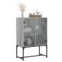 Zusatzgarderobe mit Glastüren in Sonoma-Grau, 69 x 37 x 100 cm von , Sideboards - Ref: Foro24-836551, Preis: 75,48 €, Rabatt: %
