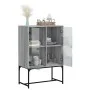 Zusatzgarderobe mit Glastüren in Sonoma-Grau, 69 x 37 x 100 cm von , Sideboards - Ref: Foro24-836551, Preis: 75,48 €, Rabatt: %
