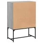 Zusatzgarderobe mit Glastüren in Sonoma-Grau, 69 x 37 x 100 cm von , Sideboards - Ref: Foro24-836551, Preis: 75,48 €, Rabatt: %
