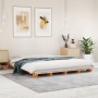 Palettenbett aus massivem, wachsbraunem Kiefernholz, 180 x 200 cm von , Betten und Lattenroste - Ref: Foro24-844458, Preis: 1...