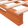 Palettenbett aus massivem, wachsbraunem Kiefernholz, 180 x 200 cm von , Betten und Lattenroste - Ref: Foro24-844458, Preis: 1...