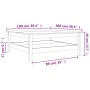 Mesa de centro madera maciza de pino marrón cera 100x100x40 cm de , Mesas de centro - Ref: Foro24-844470, Precio: 131,74 €, D...
