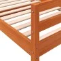 Wachsbrauner Bettrahmen aus massivem Kiefernholz, 90 x 200 cm von , Betten und Lattenroste - Ref: Foro24-844485, Preis: 88,55...