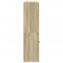 Estantería con puertas madera roble Sonoma 136x37x142 cm de , Librerías y estanterías - Ref: Foro24-3206526, Precio: 269,99 €...