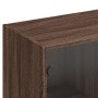 Regal mit Türen aus eichenbraunem Holz, 136 x 37 x 142 cm von , Bücherregale und Regale - Ref: Foro24-3206530, Preis: 252,89 ...