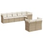 Garden sofa set with beige cushions 8 pcs PE rattan by , Garden sets - Ref: Foro24-3217908, Price: 563,98 €, Discount: %