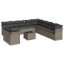 12-piece garden sofa set with gray synthetic rattan cushions by , Garden sets - Ref: Foro24-3217890, Price: 758,60 €, Discoun...