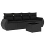 5-piece garden furniture set and black synthetic rattan cushions by , Garden sets - Ref: Foro24-3221084, Price: 315,83 €, Dis...