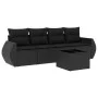 5-piece garden furniture set and black synthetic rattan cushions by , Garden sets - Ref: Foro24-3221084, Price: 345,41 €, Dis...