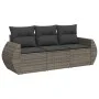 3-piece garden sofa set and gray synthetic rattan cushions by , Garden sets - Ref: Foro24-3221059, Price: 225,59 €, Discount: %