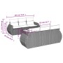 7-teiliges Gartensofa-Set und beigefarbene synthetische Rattankissen von , Gartensets - Ref: Foro24-3221108, Preis: 479,33 €,...