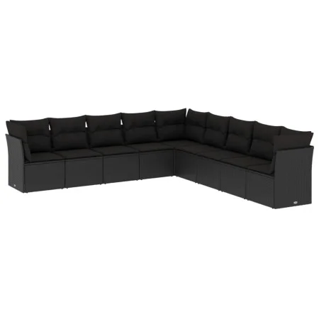 8-piece garden sofa set and black synthetic rattan cushions by , Garden sets - Ref: Foro24-3249614, Price: 559,41 €, Discount: %